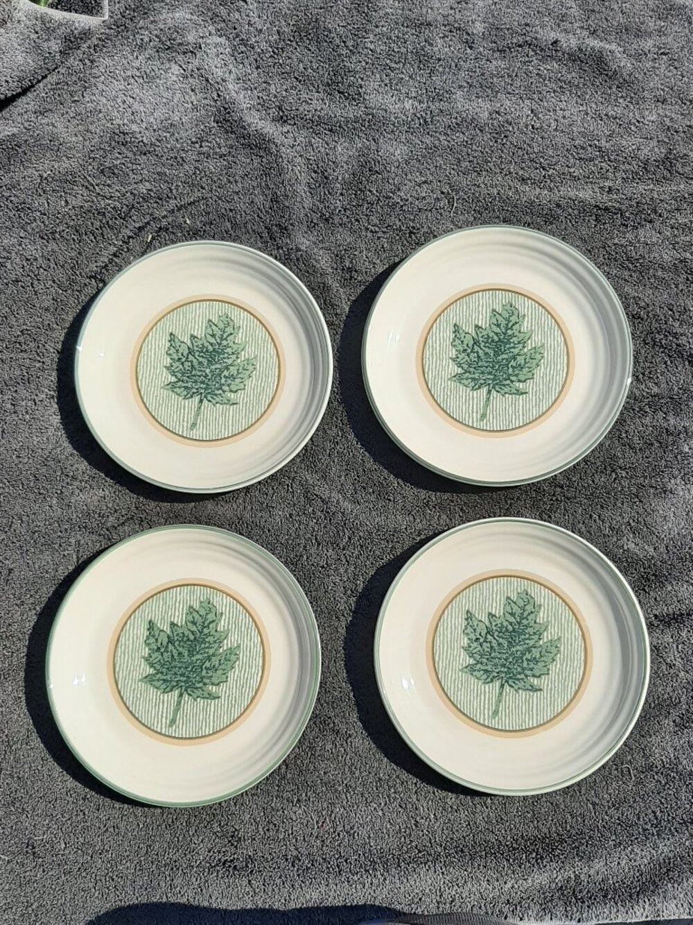 Vintage Woodlands by INTERNATIONAL CHINA Salad Plates (4) 7.75”